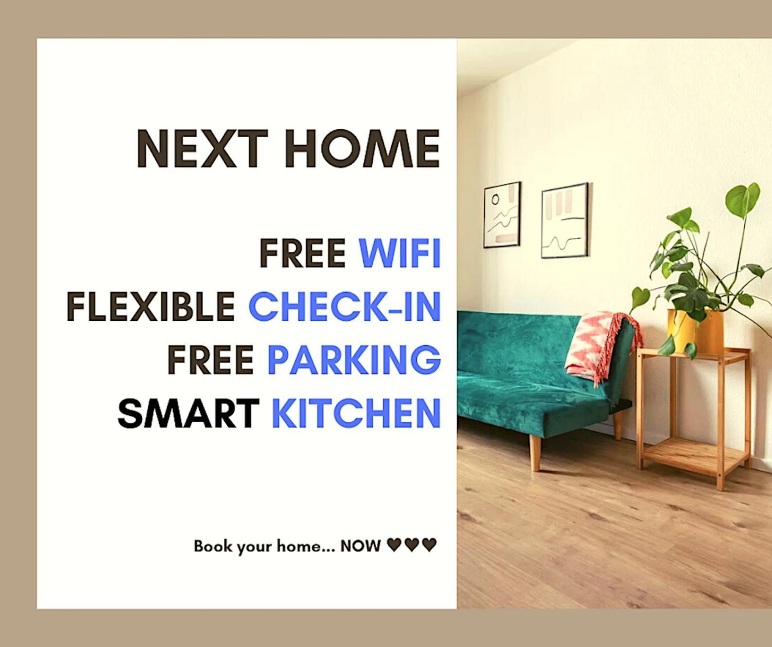 Next Home - Free Parking & Wifi - Badewanne Duisburg Bagian luar foto